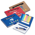 Recycled Eco Mini Notebook w/ Pen & Flags